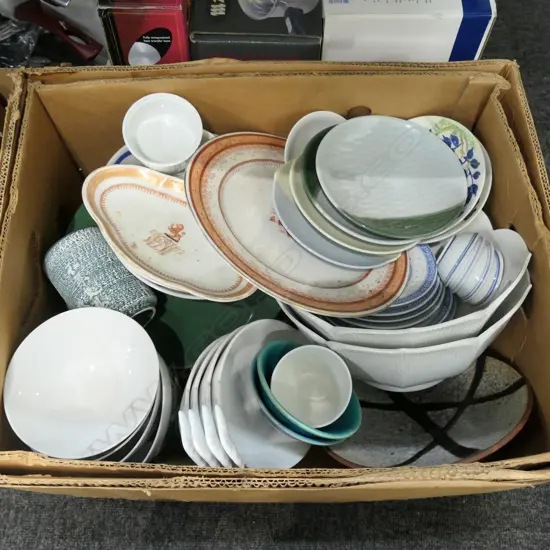 LOT ASST CHINA INCL. OLD CHINESE DISHES