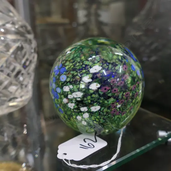 PETER RAOS PAPERWEIGHT - MONET GARDEN H. 70MM