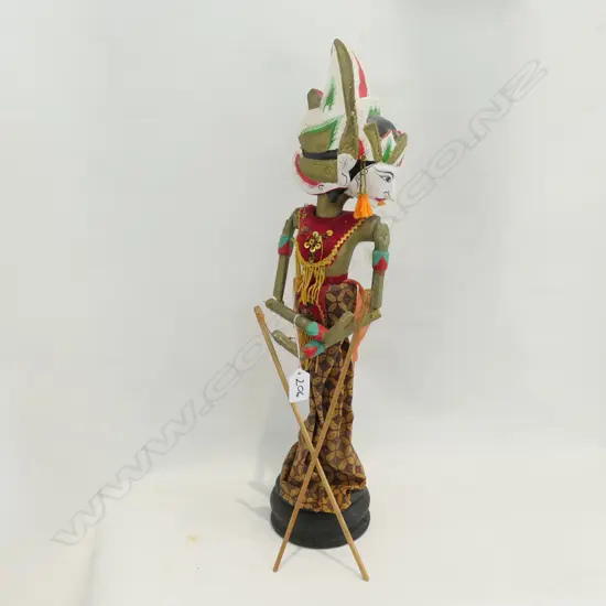 INDONESIAN CARVED PAINTED FIGURE