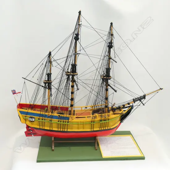 SHIP MODEL; H.M BOUNTY