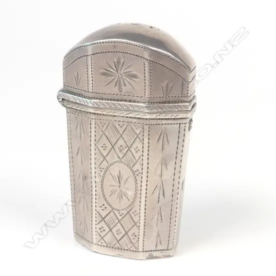 ANTIQUE SILVER NECESSARIE (NO CONTENTS)