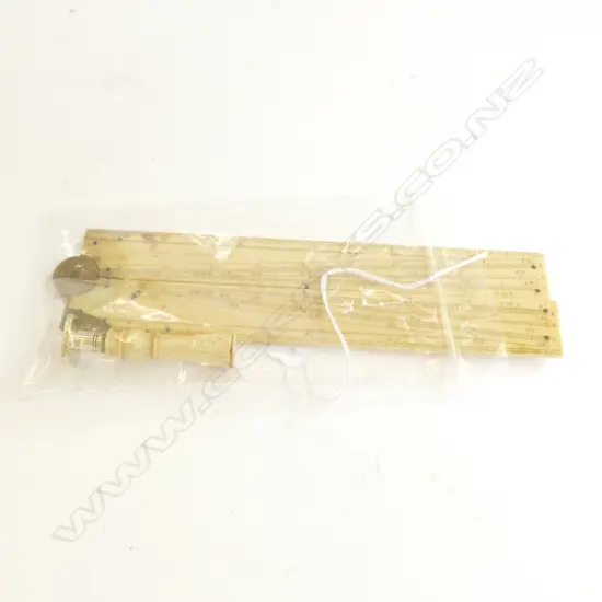 IVORY RULE (AF) AND BONE HANDLED SEAL