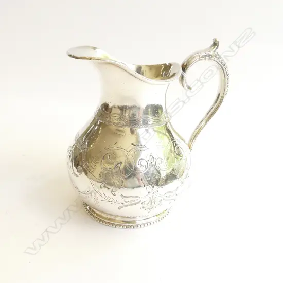 SILVER PLATE JUG, CIRCA 1900