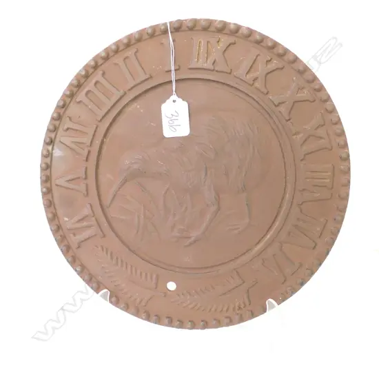 BRONZE KIWI PLAQUE D 280 MM
