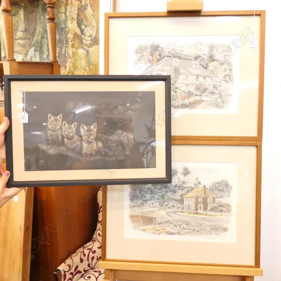 2 PRINTS BY PETER ARNOLD +RARE LITHO BY MEL DOBSON SIGNED