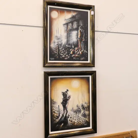 PHILLIP STOTT 2 OILS 'PAY DAY' & 'HUNTER GATHERER'