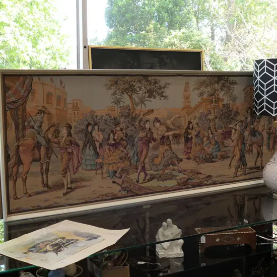 LARGE TAPESTRY OF SPANISH DANCERS L 1760