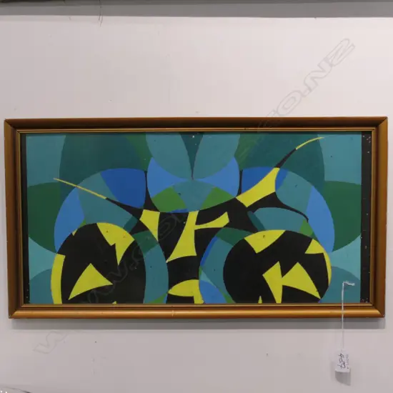 LLOYD HILLYER GEOMETRIC ABSTRACT 270 X 540MM