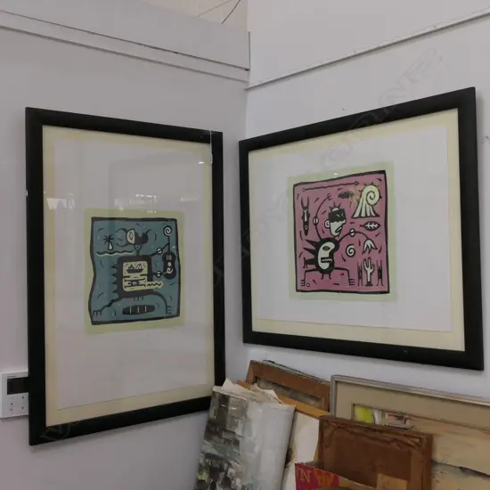 PAIR OF LIMITED EDITION 1997 PRINTS BY FRITZ 680MM W X 920MM H