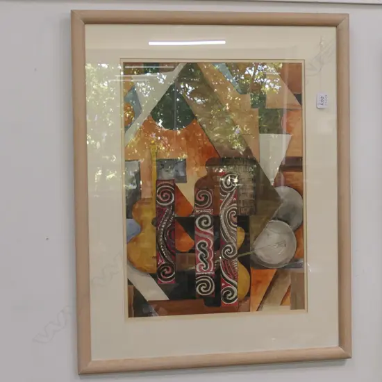 A/U MAORI MODERNIST W/C 540 X 390MM