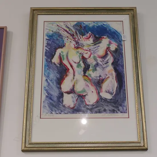 JILL CARTER-HANSEN MONOPRINT 'THE REALITY' 500 x 395MM