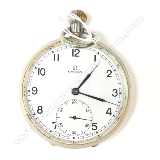 OMEGA EARLY 2O0THC POCKET WATCH STEEL CASE...