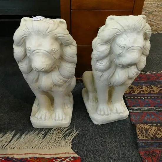PR OF CONCRETE LIONS H430 MM