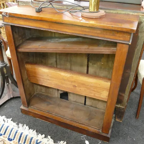  ANTIQUE MAHOGANY BOOKCASE W. 920MM