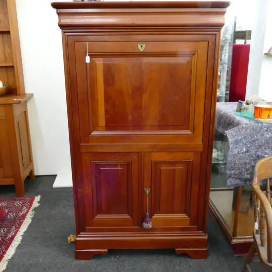 'JEAN-CLAUDE DAFFORT' FRENCH SECRETAIRE A'BATTANT - EXOTIC WOOD