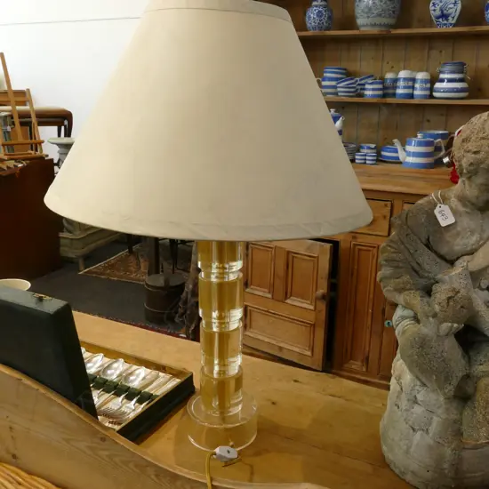 CLEAR GLASS LAMP 720MM H