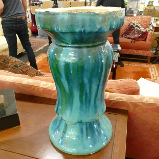 TRICKLE GLAZE PLANTER STAND H. 530MM