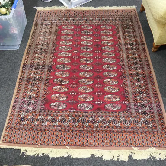 HAND KNOTTED TURKMAN TEKKI TRIBAL 130 X 177 CM