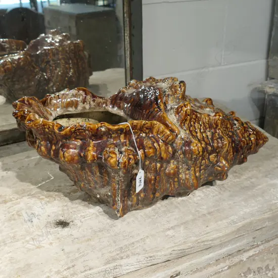 MAJOLICA CONCH SHELL W. 485MM