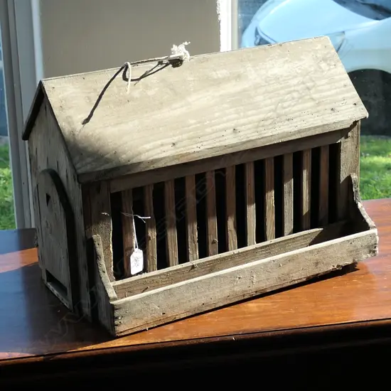 VINTAGE WOODEN BIRD HOUSE W. 480MM
