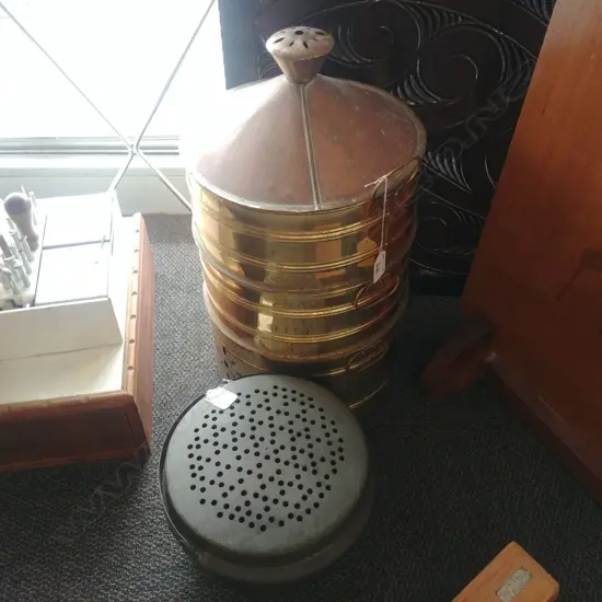 BRASS/COPPER STEAMER + ANOTHER 