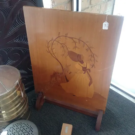 INLAID WOODEN PICTURE PANEL