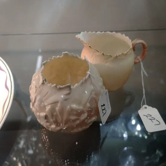 ROYAL WORCESTER VASE+JUG