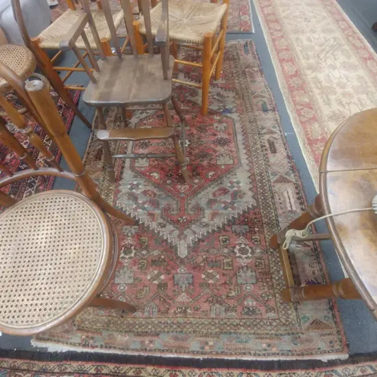 PERSIAN HAND KNOTTED RUG 215 X 128cm