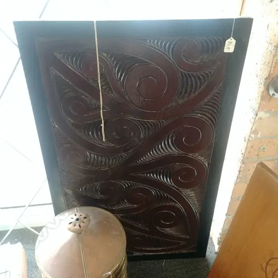 MAORI CARVED PANEL