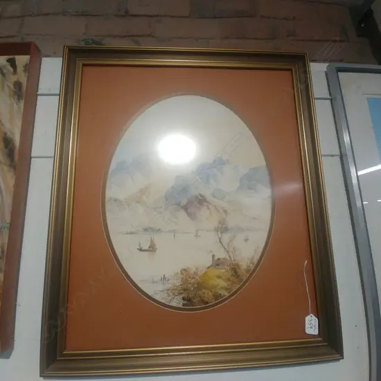 UNSIGNED W/C LAKE SCENE