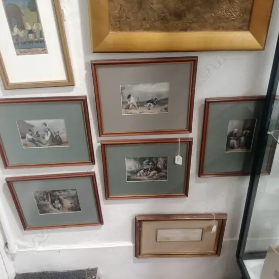 5 HAND COLOURED ENGLISH STEEL ENGRAVINGS