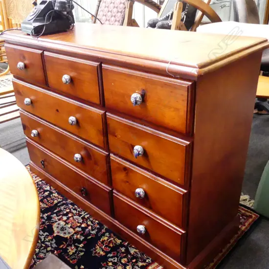 LOW CHEST OF 9 DRAWERS