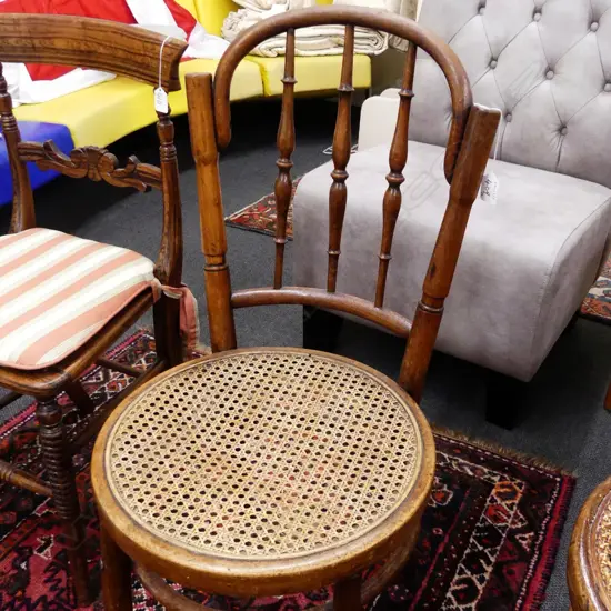 PR SPINDLE-BACKED DINING CHAIRS