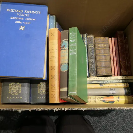 LOT ASST VINTAGE BOOKS KIPLING ETC