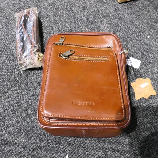 OTTERMAN LEATHER CARRY BAG H. 200MM