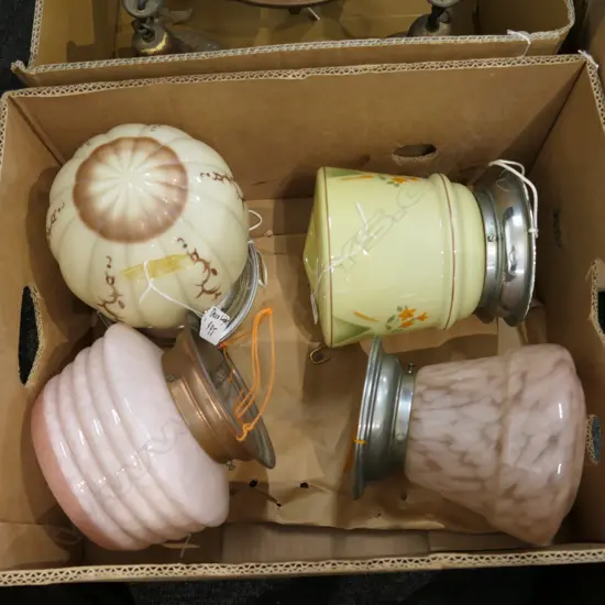 BOX LOT ART DECO PENDENTS