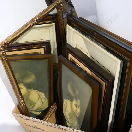 ASST FAMED PRINTS/OILS/TRAY ETC 