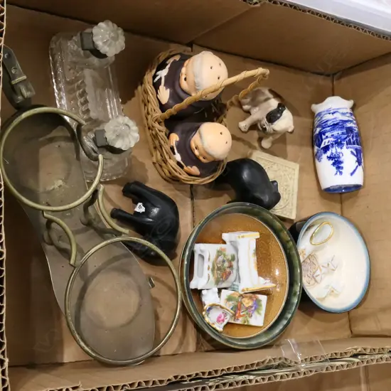 BOX LOT CHINA; R. DOULTON ETC