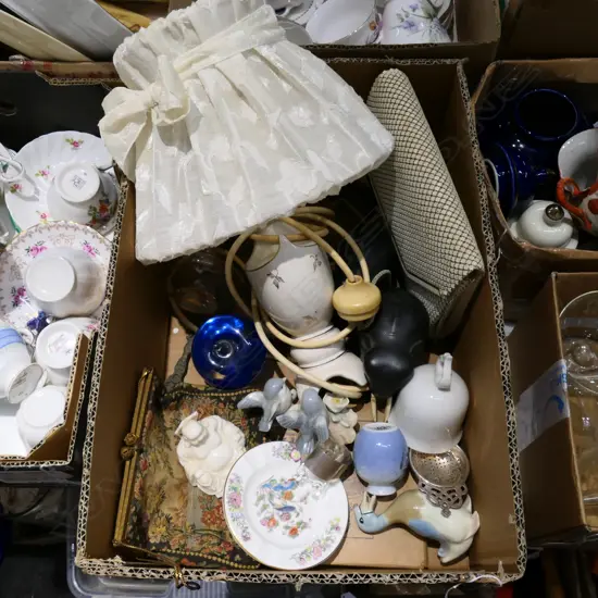 LOT ASST CHINA/BAGS/ELEPHANTS ETC