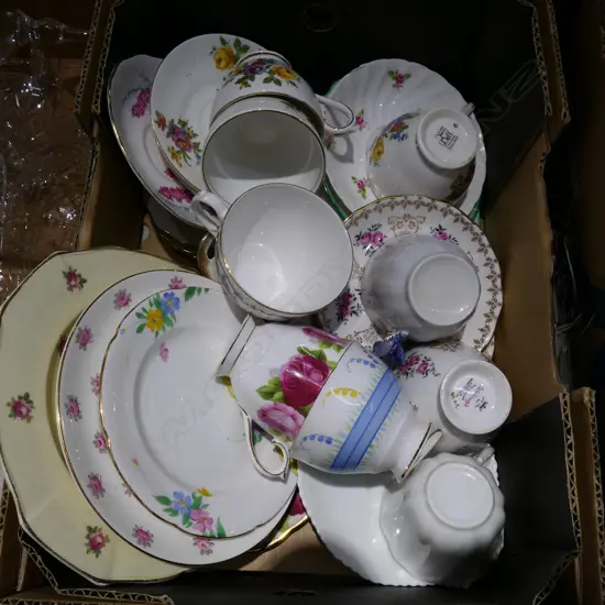 BOX LOT ART DECO CHINA