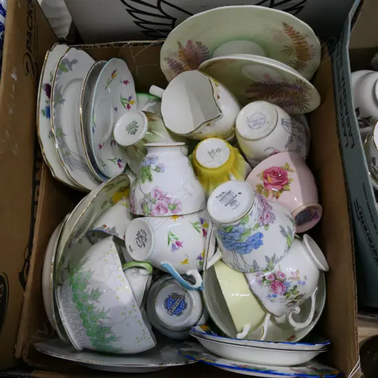 BOX LOT ASST. ART DECO TRIOS ETC