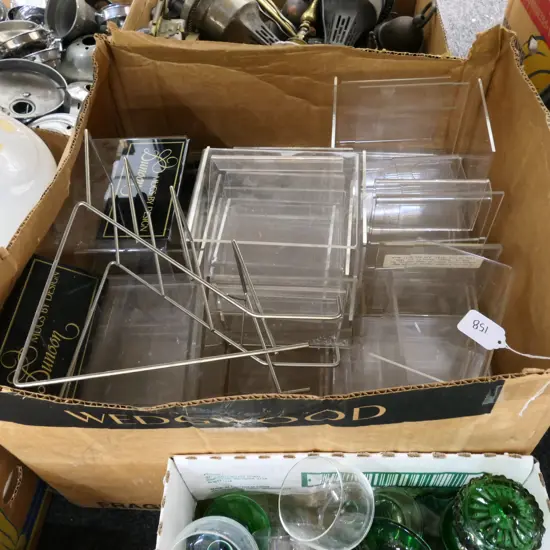 BOX LOT ASST. PLASTIC STANDS