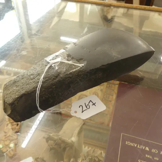 EARLY PACIFIC ADZE BLACK STONE