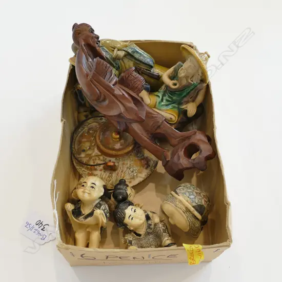 LOT ORIENTAL FIGURES SOME EROTIC /SATSUMA A/F ETC