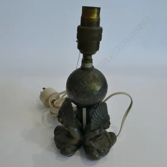 VINTAGE NATIVE AMERICAN LAMP H. 240MM