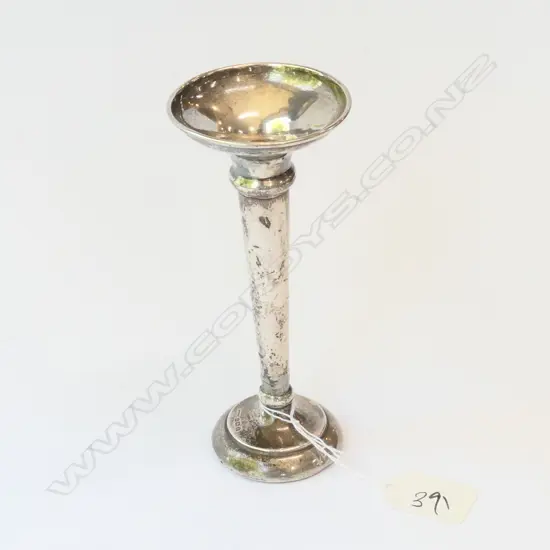 Bud vase  London  Sterling weighted. a/f