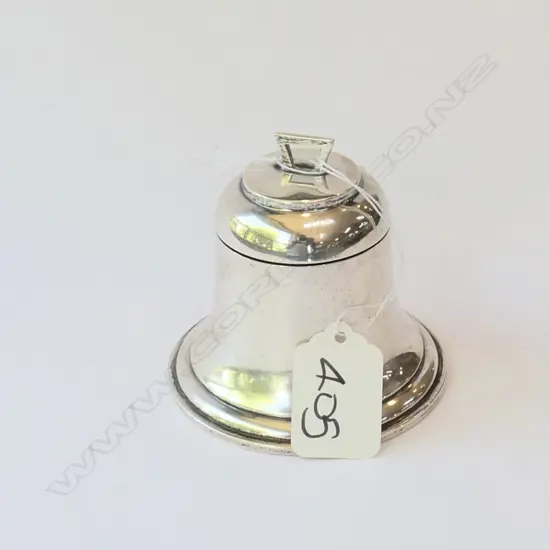 Bell shaped inkwell Birminham 172 grams gilded interior