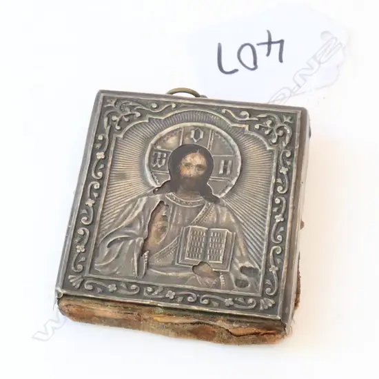 Russian Ikon with Russian Silver marks
