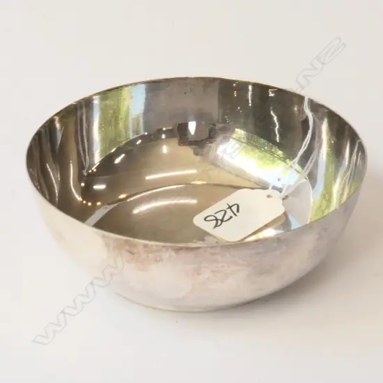 round chinese sterling silver bowl 135  grams