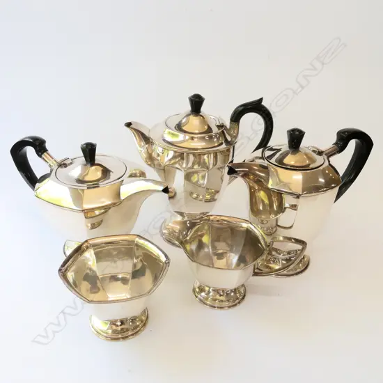SILVER PLATE 5 PCE TEA / COFFEE SET